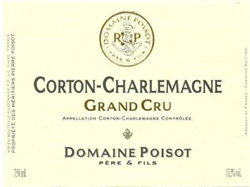 2017 Corton-Charlemagne Grand Cru, Domaine Poisot